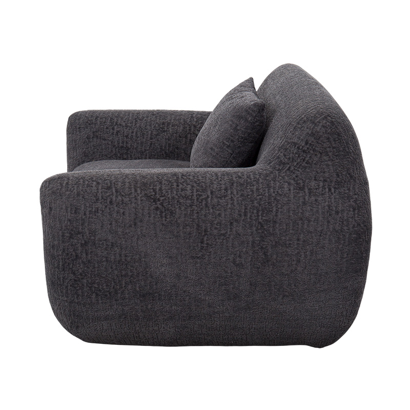 Canapé simple de style câlin entièrement en mousse avec tissu chenille épais et motif jacquard subtil Canapé simple de style câlin entièrement en mousse avec tissu chenille épais et motif jacquard subtil