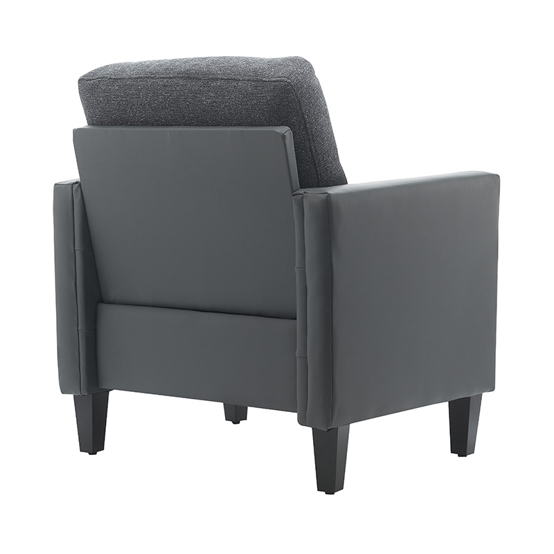 Canapé en cuir patchwork étoile bleu foncé