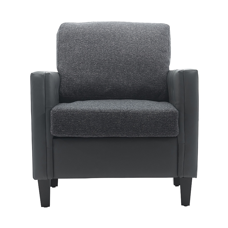 Canapé en cuir patchwork étoile bleu foncé